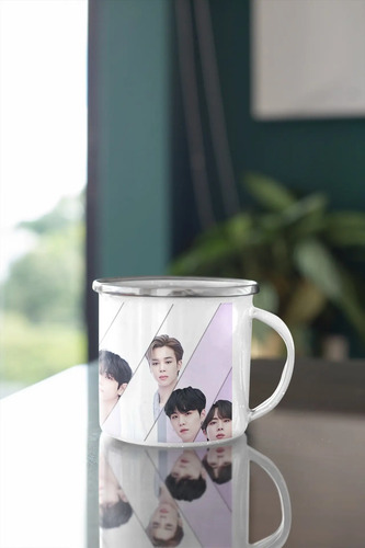 Taza Enlozada Bts Bt21 El Regalo Soñado Para Fans Blanco Bts Bt21
