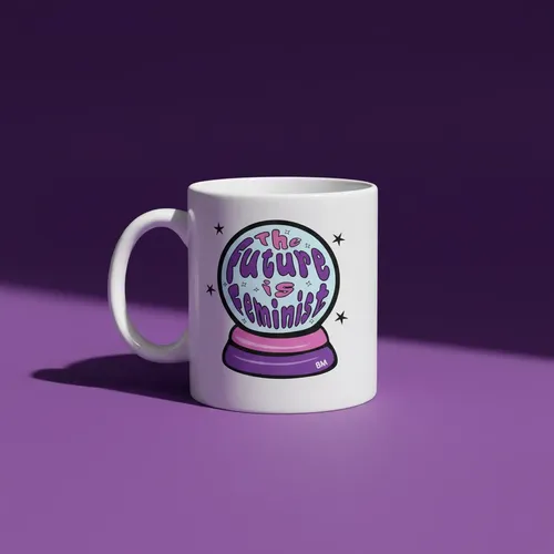 Taza Feminista 8m Lucha Feminista 350 Ml Blanco 8m