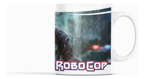 Taza Robocop - Justicia Del Futuro Blanco