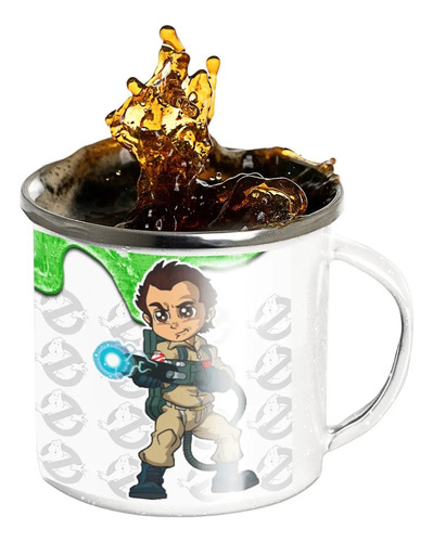 Taza Enlozada Aventuras Con Venkman - Cazafantasmas Blanco Caza Fantasmas