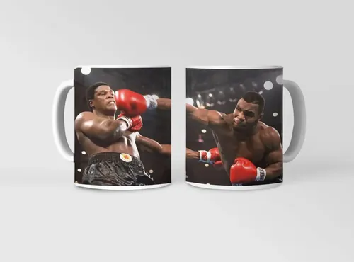 Taza Ali Vs. Tyson - Leyendas En Combate Blanco