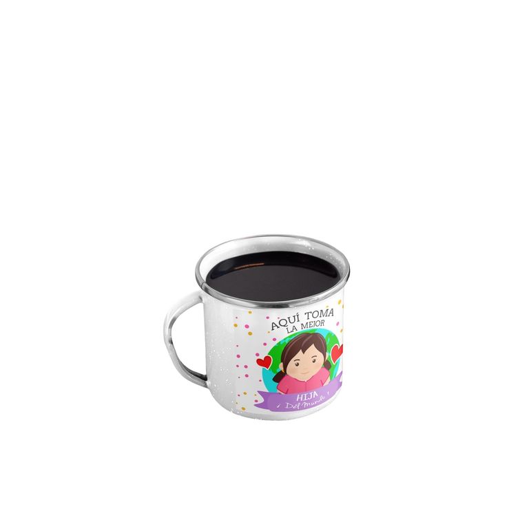 Taza Enlozada Mejor Hija del Mundo - Orgullo y Alegría