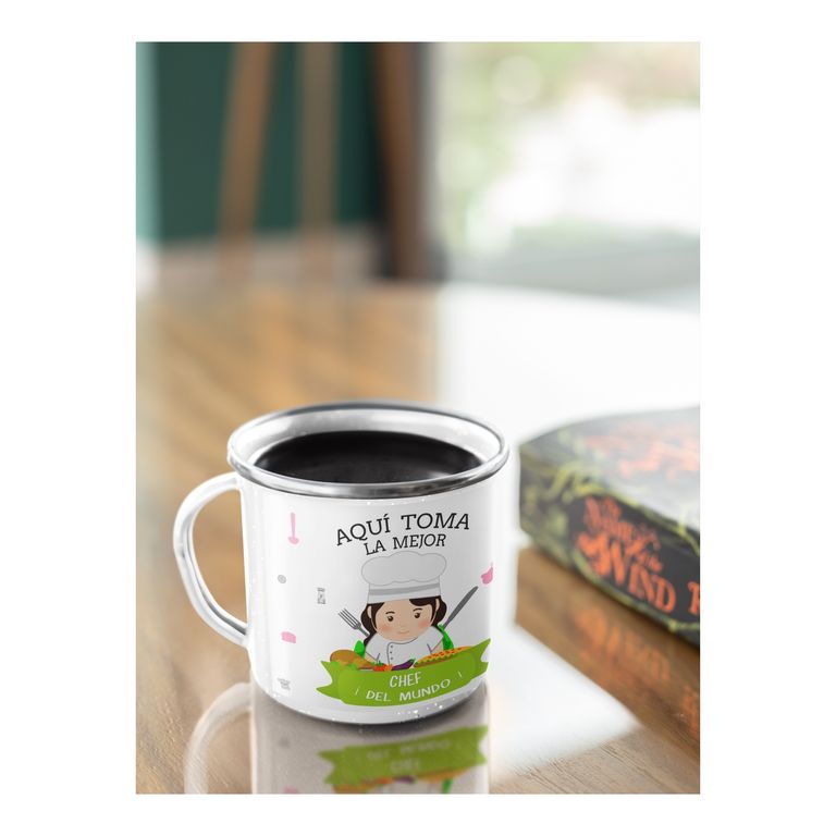 Taza Enlozada Sazón y Sorbos - Día de Chef