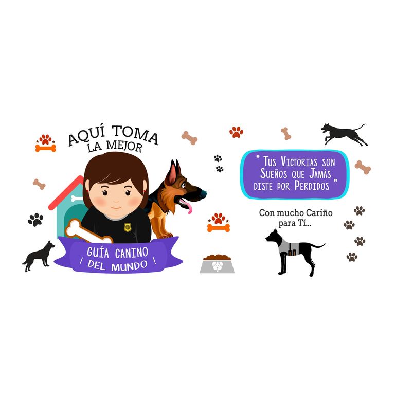 Taza Enlozada Guía Canino - Liderazgo y Lealtad M