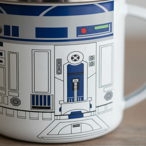 Taza Enlozada R2-d2 - El Héroe Droide Blanco