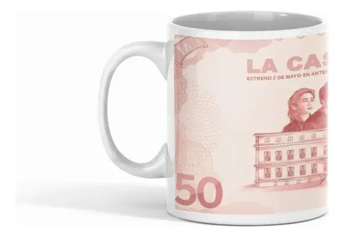 Taza La Resistencia De La Casa De Papel Blanco