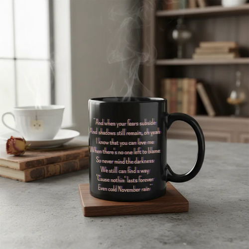 Taza Magica Guns N Roses Noviember Rain Negro Guns N Roses Noviember Rain