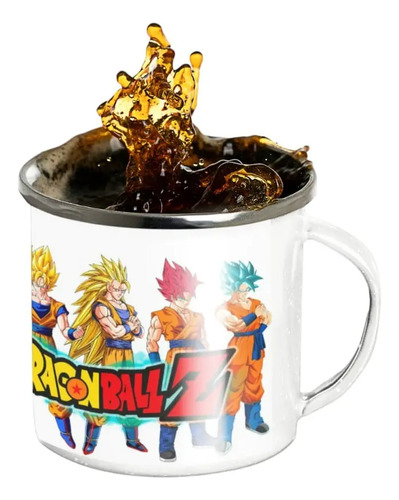 Taza Enlozado Dragon Ball Evolution Blanco Regalo Dragon Ball