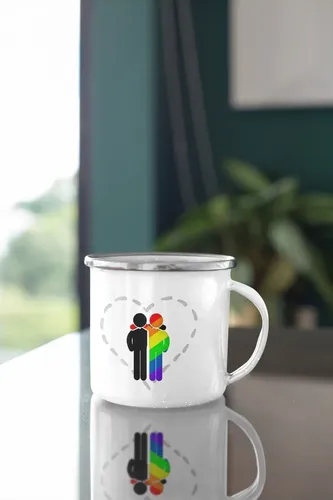 Taza Enlozada Orgullo Y Diversidad - Unidos Blanco Orgullo Y Diversidad