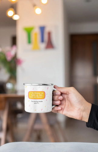 Taza Enlozada Entre Notas Y Café - Cantante