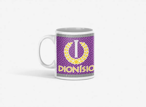Taza Dionisio - Para Amantes De La Mitología Griega Blanco