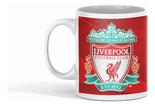 Taza Liverpool Para El Mejor Novio Y Fan Del Fútbol Blanco