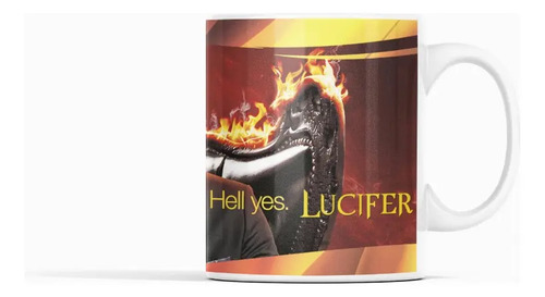 Taza Lucifer - Encantos Celestiales Blanco