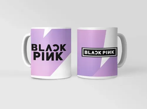 Taza Black Pink Inspirado En Tu Grupo Favorito Blanco