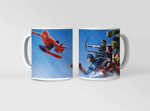 Taza Spider-man El Héroe De Nueva York Aparece Blanco