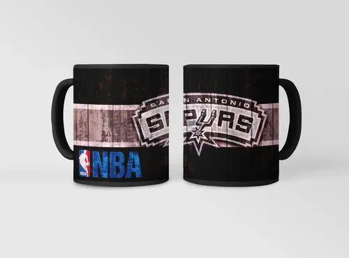Taza Magica San Antonio Spurs - Nba Negro San Antonio Spurs - Nba