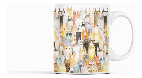 Taza Gatos Frida - Arte Y Misterio Blanco