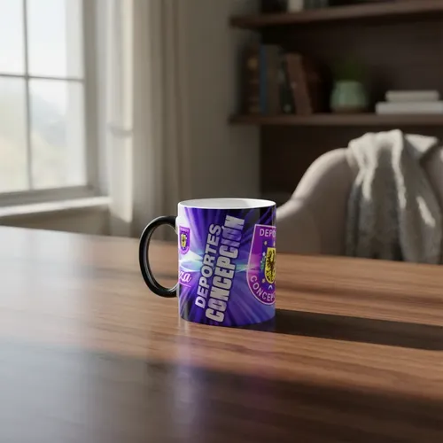 Taza Mágica Club De Deportes Concepción - Futbol Chileno Negro Fútbol