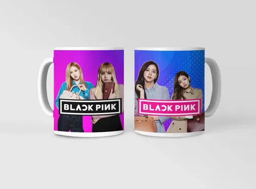 Taza Black Pink - Inspiración K-pop En Cada Sorbo Blanco