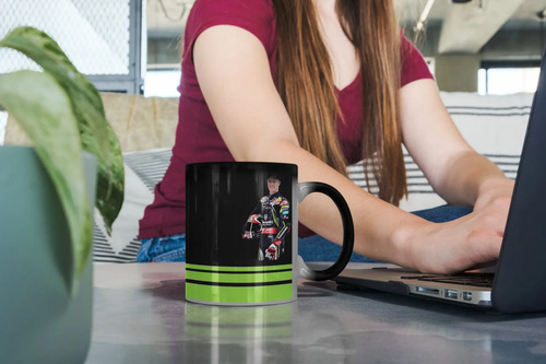 Taza Magica Jonathan Rea Superbikes Sbk Kawasaki Negro Jonathan Rea Superbikes