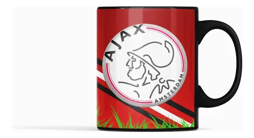 Taza Magica Ajax De Ámsterdam Futbol Holandes Ajacied Negro Fútbol