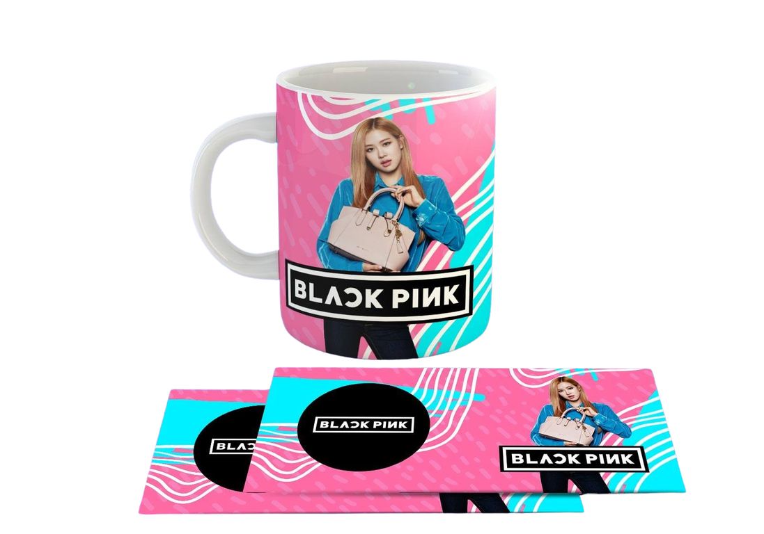 Taza Ceramica 11oz K-Pop Insp Blackpink Bolso RT