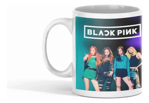 Taza Black Pink Inspirado En El Estilo Kpop Blanco