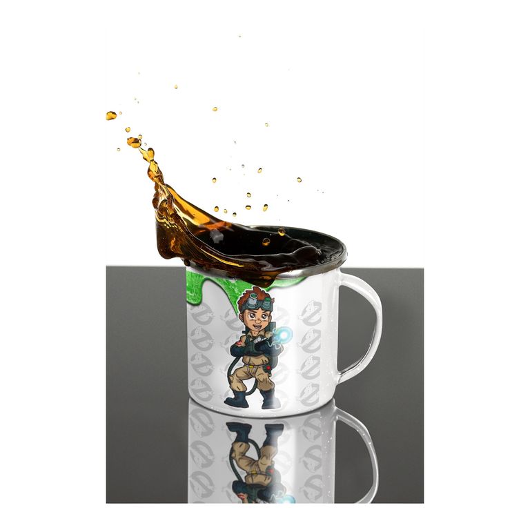 Taza Enlozada Con Ray Stantz en la Lucha Fantasmal