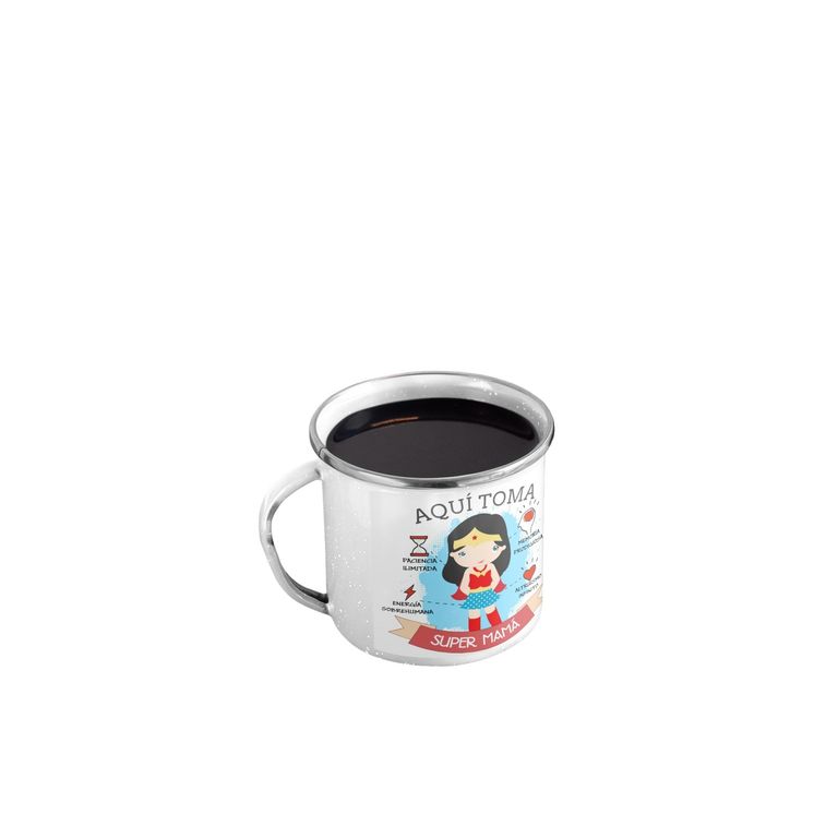 Taza Enlozada Mamá Superheroína - Poder y Protección