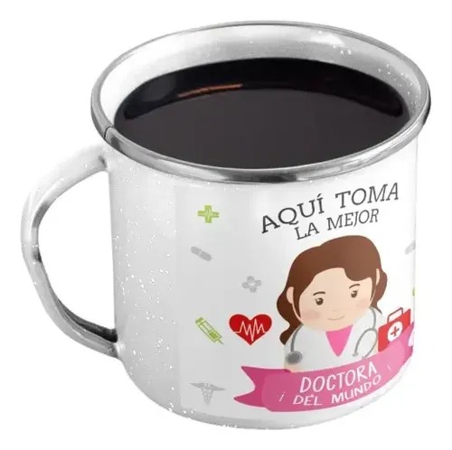 Taza Enlozada Salva Vidas, Toma Café - Doctora Blanco