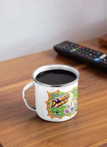Taza Enlozada Bomberman - Laberintos Y Bombas Blanco Bomberman Video Juegos