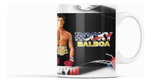 Taza Rocky Balboa - Espíritu De Lucha Blanco