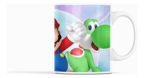 Taza Mario, Luigi Y Yoshi - Para Fans De Nintendo Blanco