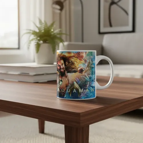 Taza Aquaman - Misterios De Atlantis Revelados Blanco