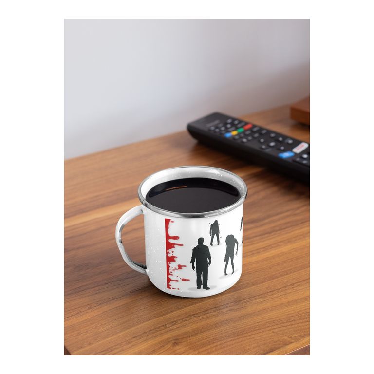 Taza Enlozada Supervivencia Zombie - Cazador de No Muertos
