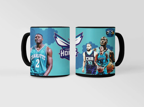 Taza Magica Charlotte Hornets - Nba Negro Nba