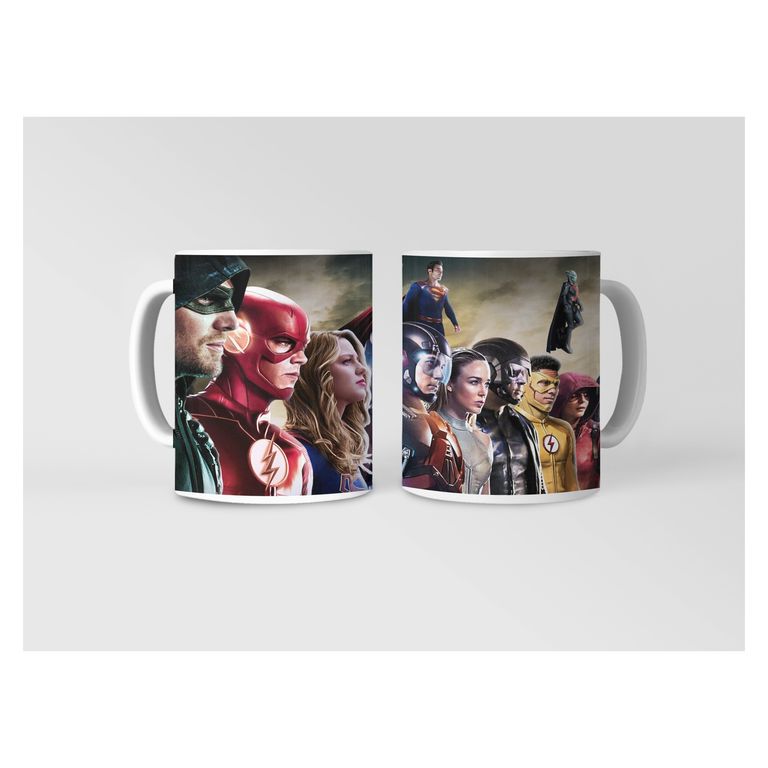 Taza Liga de la Justicia - Héroes Unidos Revelados