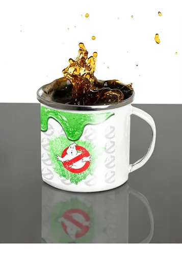 Taza Enlozada Equipo Cazafantasmas - Unidos Contra Fantasmas Blanco Regalo