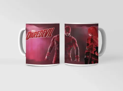 Taza Daredevil - Justicia Que Emerge En Sombra Blanco