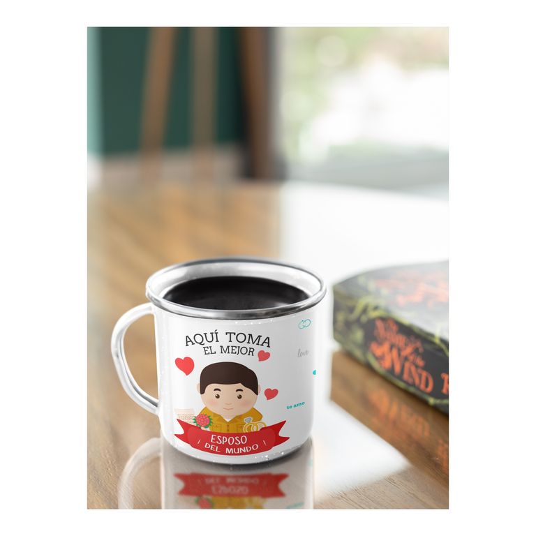 Taza Enlozada Amor y Aventuras - Esposo