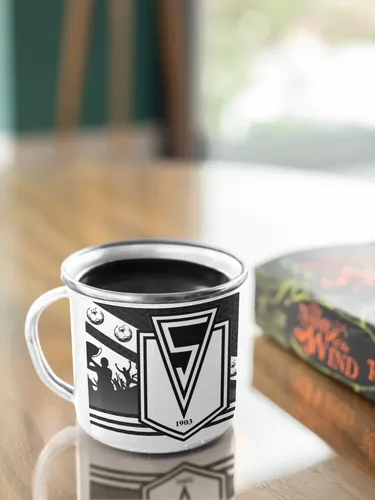 Taza Lechero Enlozado Club Santiago Morning Fútbol Chileno Blanco Regalo Club