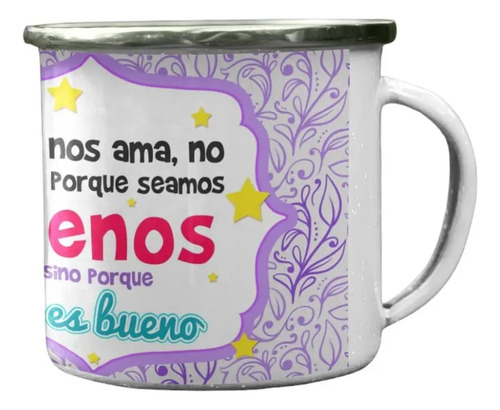 Taza Enlozada Inspiración Y Esperanza Cristiana Blanco Esperanza Cristiana