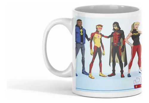 Taza Young Justice - Héroes Emergentes Blanco
