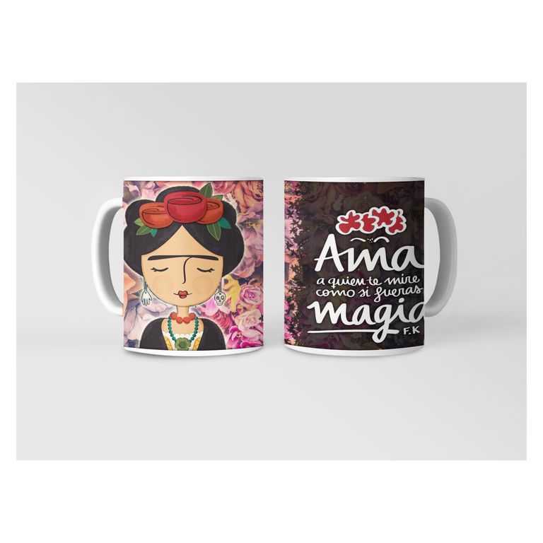 Taza Frida Kahlo - Ama a Quien Te Ve Como Magia