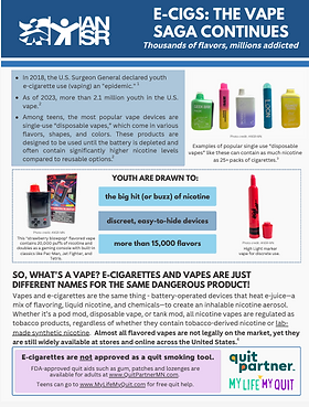 Fact Sheets and Printable Materials | TFA
