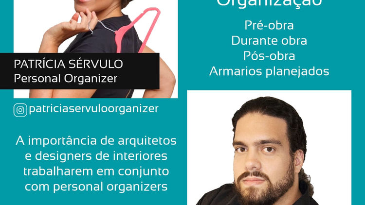 Live "Interiores e Organização" com Marcos Lima e Patrícia Sérvulo