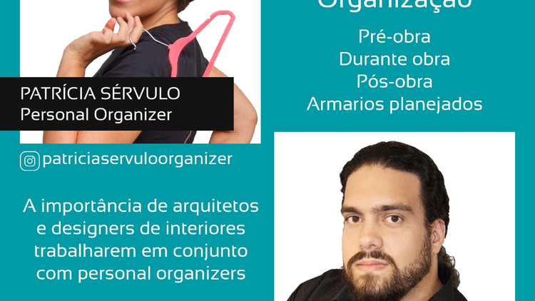 Live "Interiores e Organização" com Marcos Lima e Patrícia Sérvulo