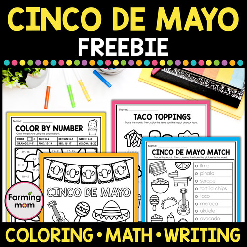 Free Cinco de Mayo Coloring Pages for Kids | Farming Mom