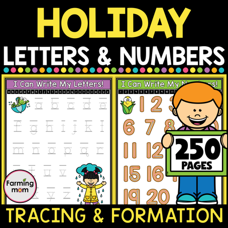 Tracing Letters and Numbers is Great Handwriting Practice for Kids