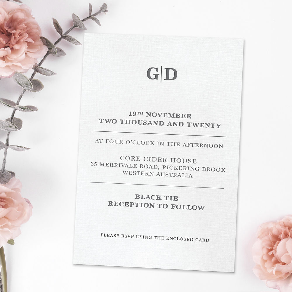 Black & White Letterpress